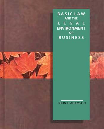 Basic Law and the Legal Environment of Business